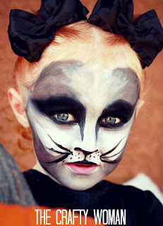 black cat face paint